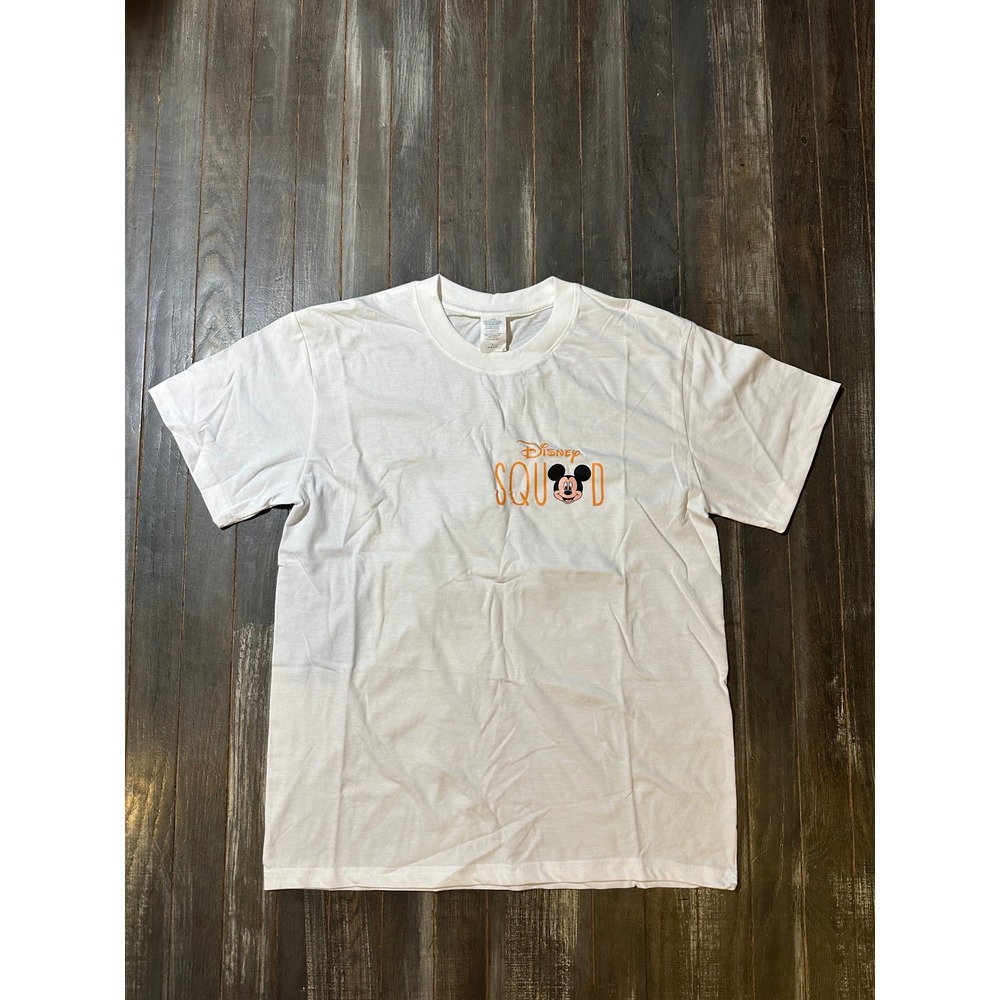 Disney Squad Epcot Mickey Mouse White Graphic T-Shirt WDW Theme Park